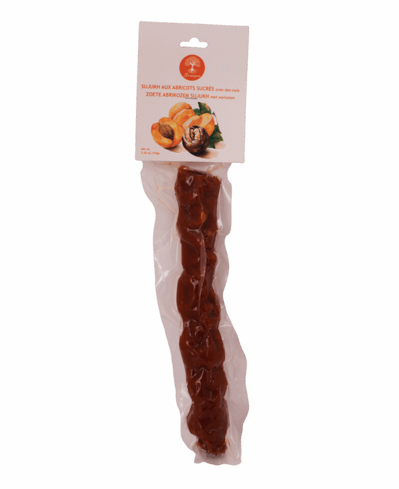 Sujukh sucré aux noix et parfum d’abricot 150g